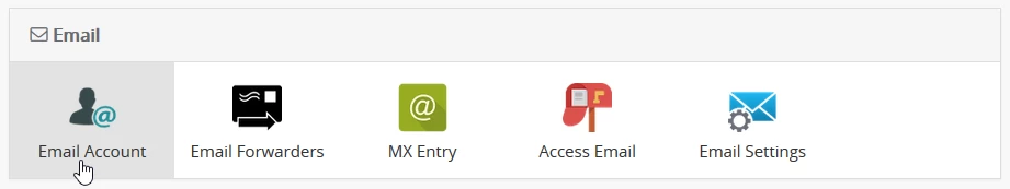 E-Mail-Konto im Webuzo-Panel