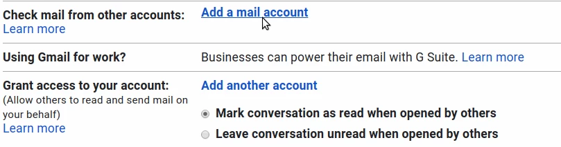 Mail-Account hinzufügen